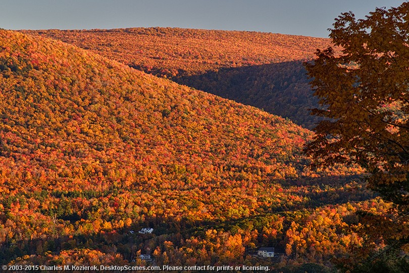 Green Mountain Slopes at Sunset 