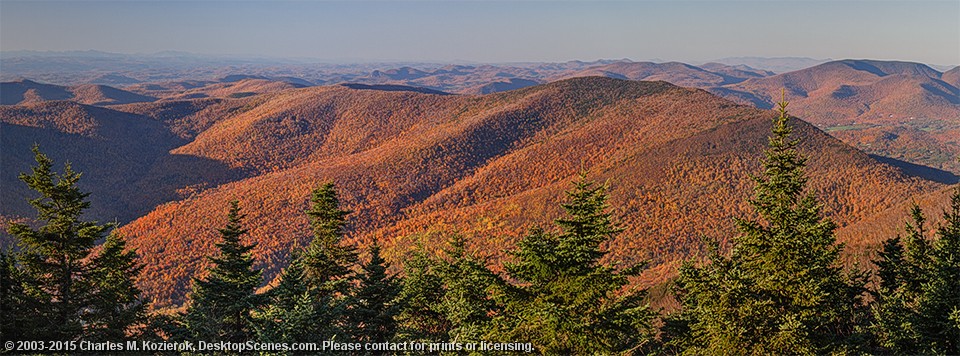 Looking North from Mount Equinox 