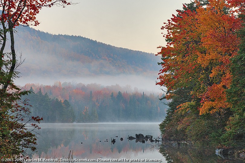 Dawn on Peacham Pond 