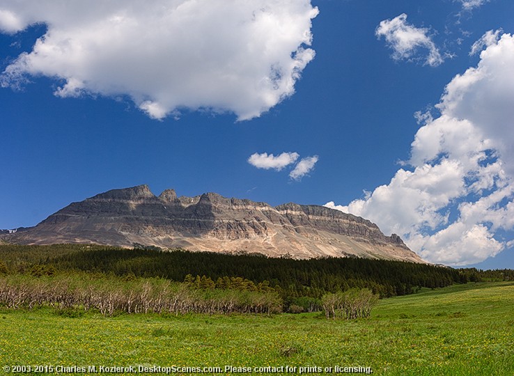 East Flattop Mountain at the Saint Mary Entrance