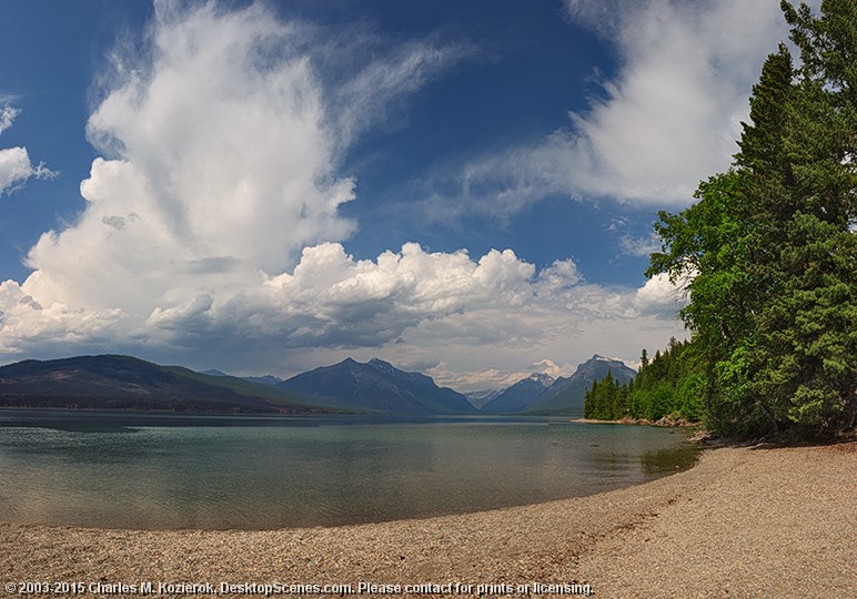 Soaring Clouds Over Lake McDonald 