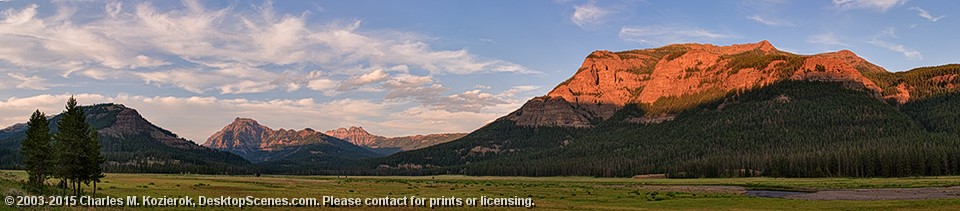 Alpenglow -- Lamar Valley 