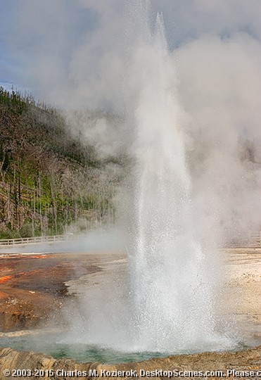 Cliff Geyser Explosion 