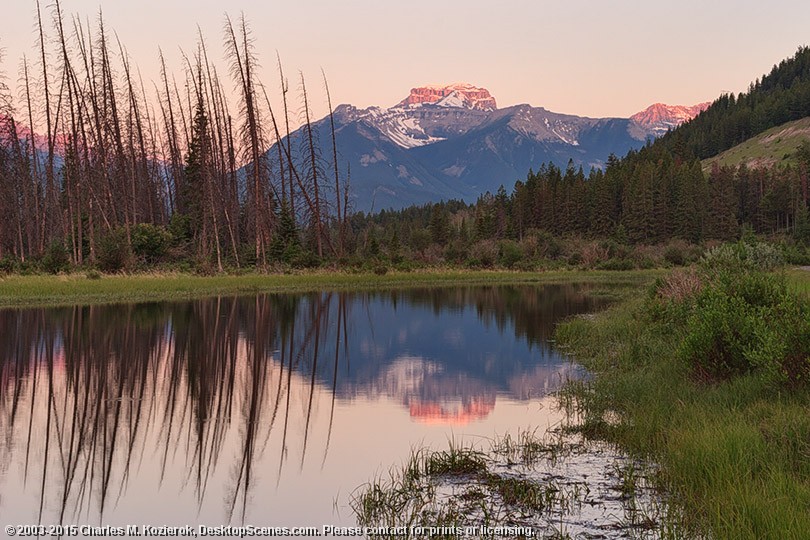 First Light on Mount Bourgeau 