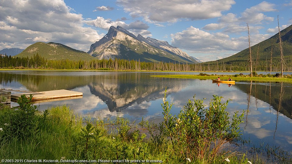 Paddling the Vermillion Lakes 