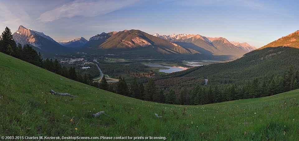 View from Mount Norquay 