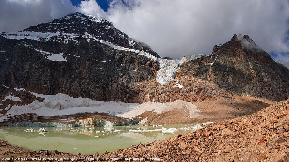 Angel Glacier and Cavell Glacier 