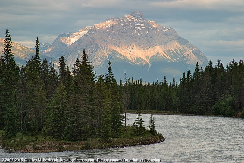 Mount Kerkeslin Near Sunset 