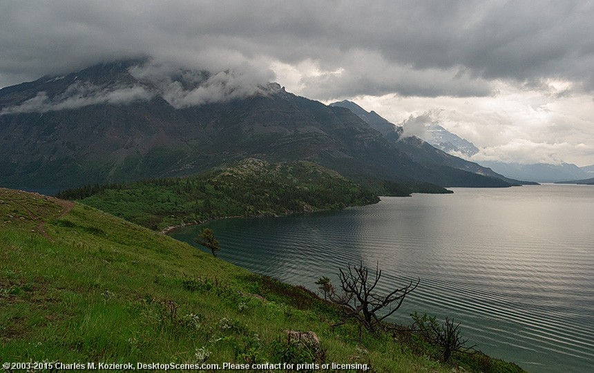 Ripples on Upper Waterton Lake 