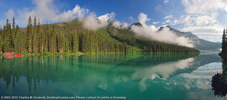 Lifting Fog, Emerald Lake 