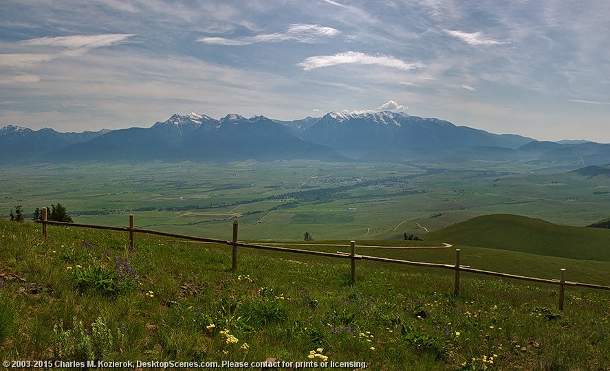 Hazy Day Over the Flathead Valley 